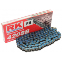 Motorradkette Antriebskette RK Standardkette blau 420 SB Meter FBRK420SB2400