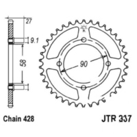 Kettenblatt Kettenrad 39Z Teilung 428 JTR26739