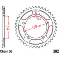 Kettenblatt Kettenrad 42Z Teilung 530 JTR30242