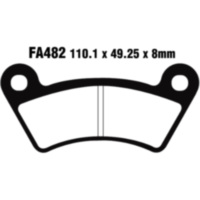 Bremsbeläge Bremsklotz Standard EBC FA482TT
