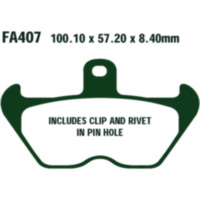 Bremsbeläge Bremsklotz Sinter EPFA EBC EPFA407HH