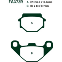 Bremsbeläge Bremsklotz Standard EBC FA372TT