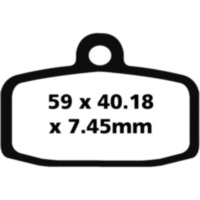 Bremsbeläge Bremsklotz Standard EBC FA612TT