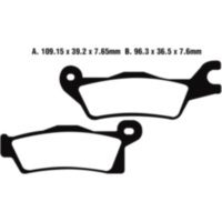 Bremsbeläge Bremsklotz Standard EBC FA618TT