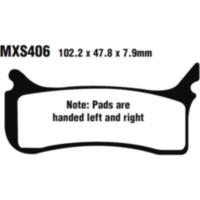 Bremsbeläge Bremsklotz Sinter MX-S EBC MXS406