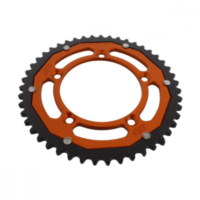Kettenblatt Kettenrad Dual 47Z Teilung 420 orange