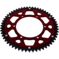 Zahnkranz Kettenrad Dual 56Z Teilung 428 rot