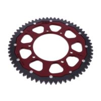 Zahnkranz Kettenrad Dual 60Z Teilung 420 rot