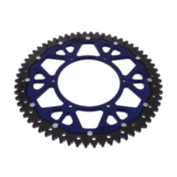 Zahnkranz Kettenrad Dual 62Z Teilung 420 blau