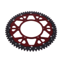 Zahnkranz Kettenrad Dual 62Z Teilung 420 rot