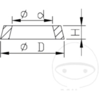 Dichtring Federbein Kayaba 120271400201