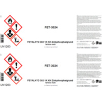 Etiketten Zink-PHOSPHATGRUN