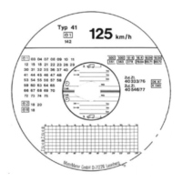 Diagrammscheibe 125 km/h 24K