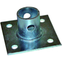 Flansch für abnehmbare Stützfuss