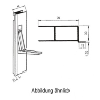 Aluverschluss Bordwand rechts