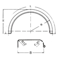 Kotflügel Anhänger PVC