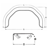 Kotflügel Anhänger verzinkt DM212012