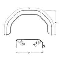 Kotflügel Anhänger PVC HKPP201112