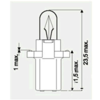 Glühbirne Lampe 12V1.2W JMP