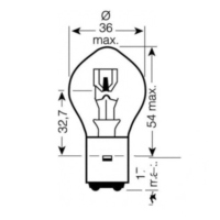 Lampe 12V35/35 Watt JMP