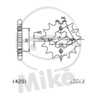 Zahnrad Ritzel 11Z Teilung 420 501301311