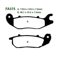 Bremsbeläge Bremsklotz Sinter HH EBC FA375HH