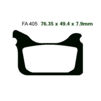 Bremsbeläge Bremsklotz Sinter MX-S EBC MXS405