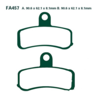 Bremsbeläge Bremsklotz Sinter HH EBC FA457HH