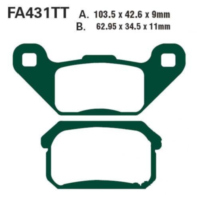 Bremsbeläge Bremsklotz Standard EBC FA431TT