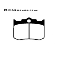 Bremsbeläge Bremsklotz Sinter HH EBC FA2163HH