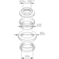 Lenkkopflager Satz 6036