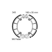 Bremsbacken mit Feder EBC H343