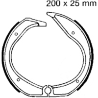 Bremsbacken ohne Feder EBC 861