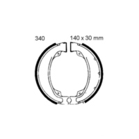 Bremsbacken mit Feder EBC H340