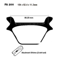 Bremsbeläge Bremsklotz Sinter HH EBC FA200HH