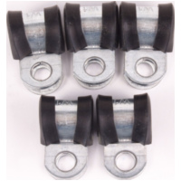 Schraubrohrschelle, Befestigungsschelle Rohrschelle gummiert 8mm (5 Stück)