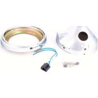 Scheinwerfergehäüse/Lampengehäuse chrom 7 Zoll universal