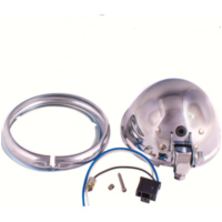 Scheinwerfergehäuse komplett mit Ring, chrom für 5 3/4 H4 universal