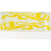 Sticker Aufkleber (Abziehfolie) Löwe 30cm, gelb 2St.