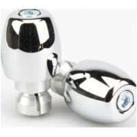 Lenkergewichte Lenkerenden Stahl, verchromt MCL 217-SC