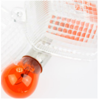 Blinkerglas KLAR/BIRNE ORANGE, PAAR Vergl. Nr. 23048-1068, E-GEPR.