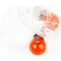 Blinkerglas KLAR/BIRNE ORANGE, PAAR für: HONDA ´99-04, E-GEPR