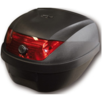 SHIN YO Top Case ROME, schwarz, 28 Liter mit Montageplatte, Stauraum für 1 Helm