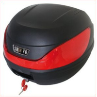 SHIN YO Top Case MILANO, schwarz, 32 Liter mit Montageplatte, Stauraum für 1 Helm