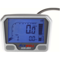 Geschwindigkeitsmesser, Anzeigeeinheit ACE-3851 Quad / ATV Tachometer mit Drehzahlmesser und Kraftstoffanzeige speziell für den für: Yamaha YFM660R und YFM700R Raptor