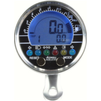 Geschwindigkeitsmesser, Anzeigeeinheit ACE-2755AP Tachometer und Drehzahlmesser mit Kraftstoffanzeige Alu poliert