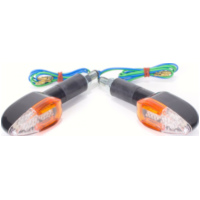 Blinkleuchte, Blinklicht Mini LED Blinker Set Arrow schwarz E geprüft