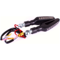 sequenzieller Led-Blinker Set GLORY-SQ, schwarze Farbe (90474)