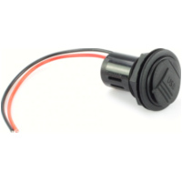 Ladegerät USB Doppeleinbausteckdose mit Abdeckung 12 V=/5V=,2x2500 mA