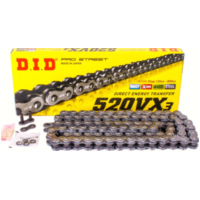 Kette X-Ring VX3 520, 110 Schwarz mit Hohlnietschloß / nutzbar bis 96kW (130PS) / bis 750ccm